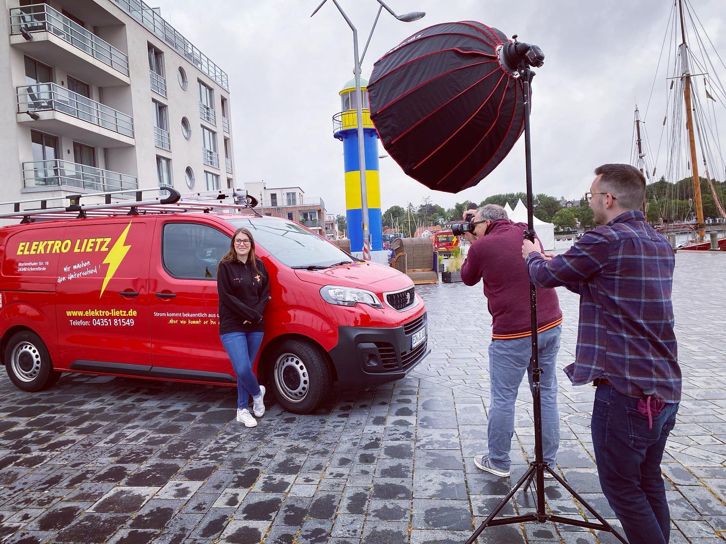 Fotoshooting am Hafen